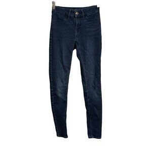 SO Womens Juniors Dark Wash Stretch Mid Rise Jegging Skinny Jeans Size 3